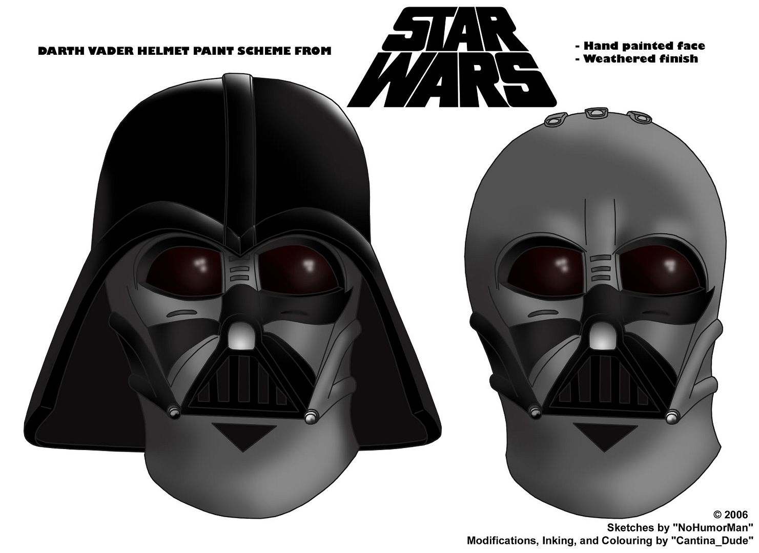 The Prop Den • Vader Color Templates by Too much Garlic/Cantina Dude